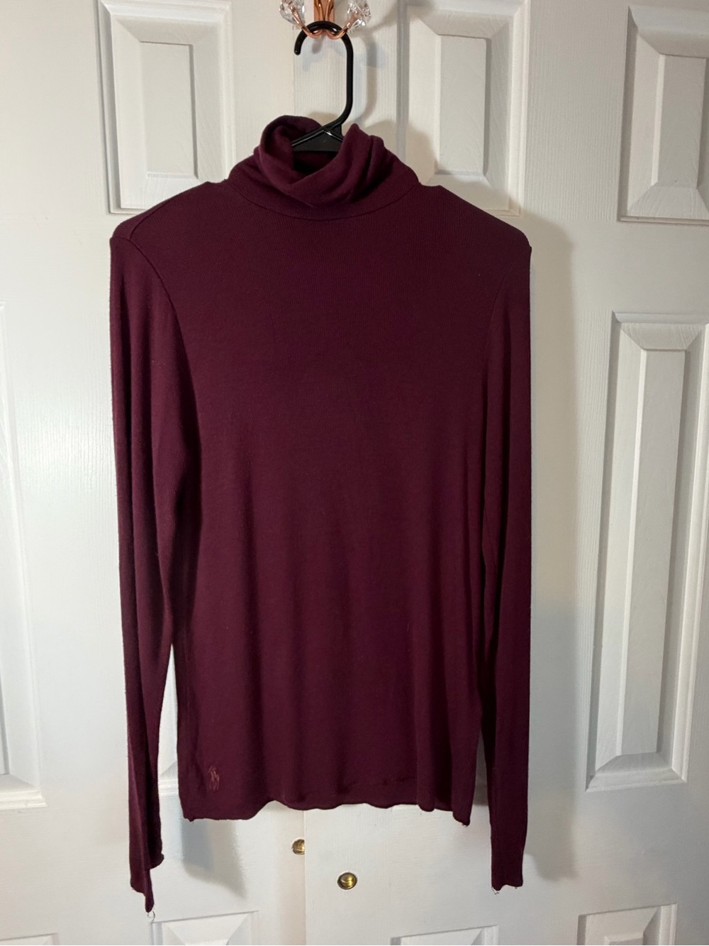 Polo by Ralph Lauren Women's Burgundy Turtleneck Sweater